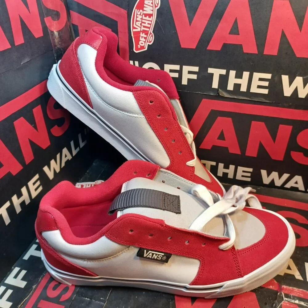 Vans Men's U.S. 13 Chukka Push LS Racing Red/White VN000CZW6RT